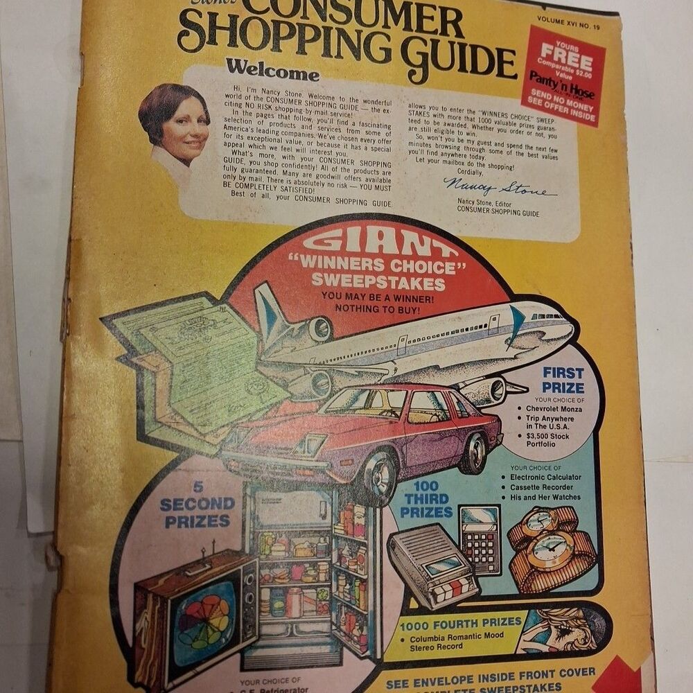 Vintage Nancy Stone Consumer Shopping Guide Volume 16 Number 19